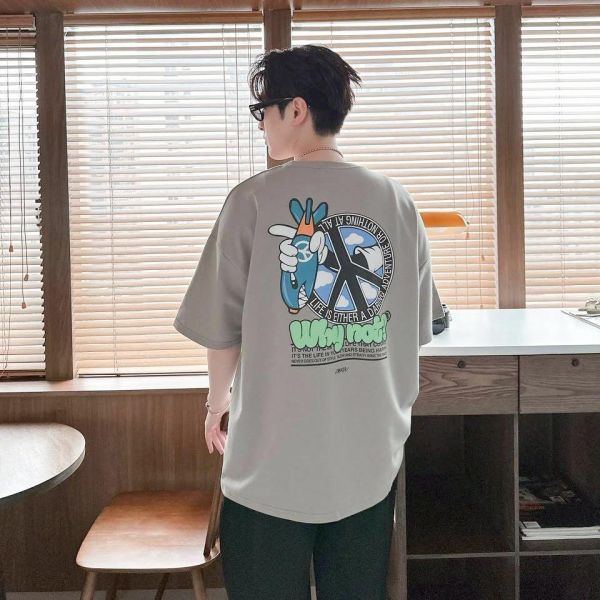 【現貨】Why not 和平標炸彈印花短Tee 