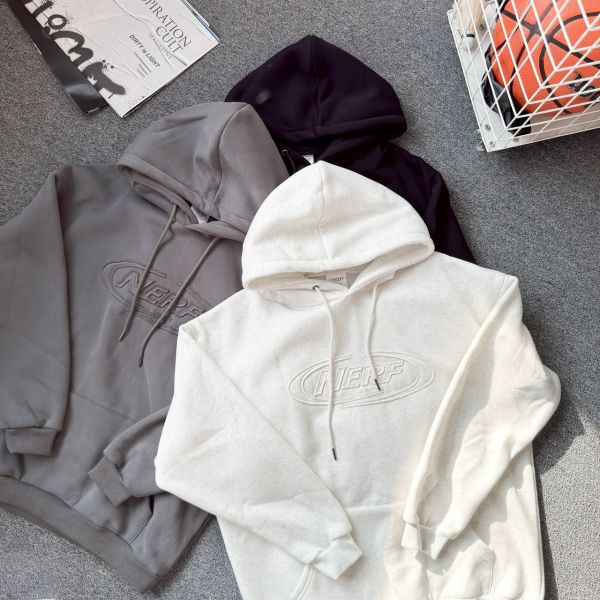 NERF圓標貼布刷毛帽Tee 