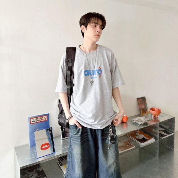 【現貨】aurocean斑駁字印花短Tee 
