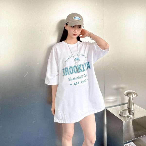Brooklyn 籃球框印花短Tee 