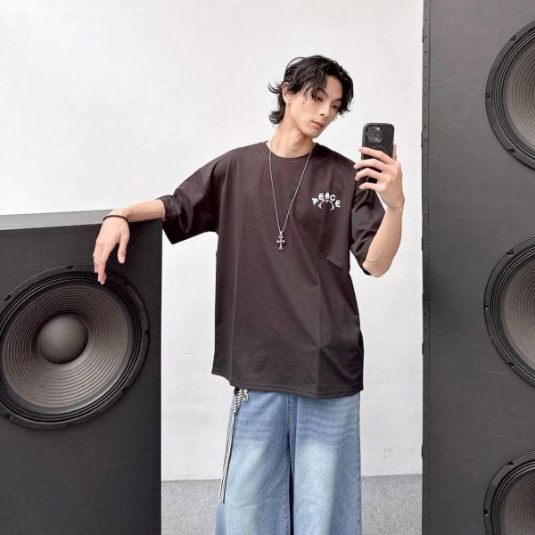 【現貨+預購】PEACE虎斑貓打坐短Tee 