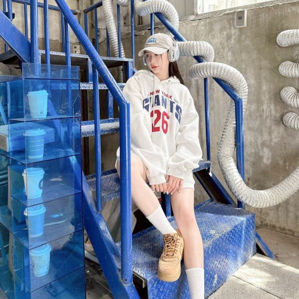 GIANTS 26刺繡刷毛帽Tee 