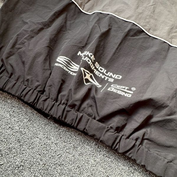 【現貨】PERCEPTION小立領拼接風衣外套 