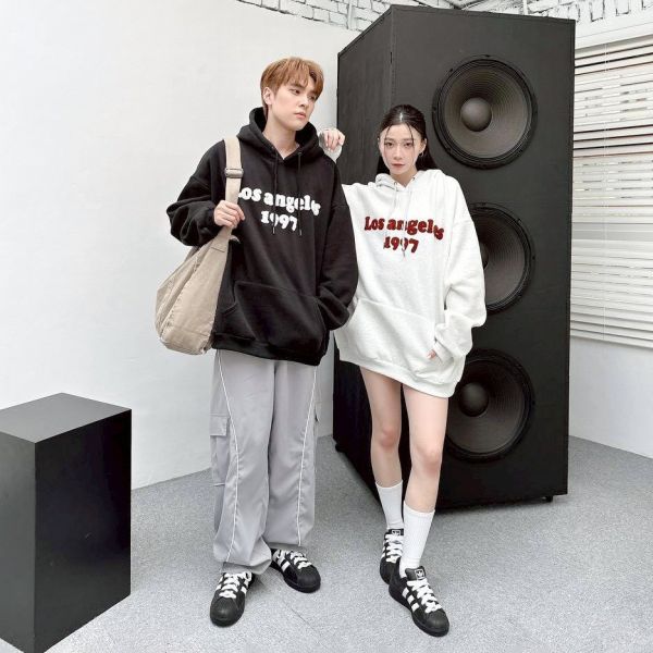 Los Angeles 1997毛巾繡刷毛帽Tee 