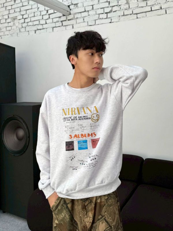 NIRVANA筆記刷毛大學Tee 