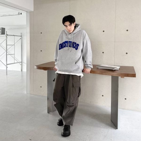 【現貨】INSSTUDIOS毛巾繡刷毛帽Tee 