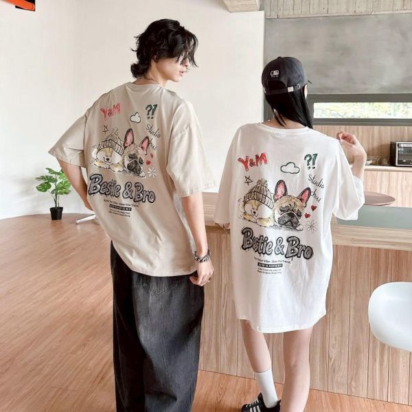 【現貨】柴犬與法鬥手繪感短Tee 