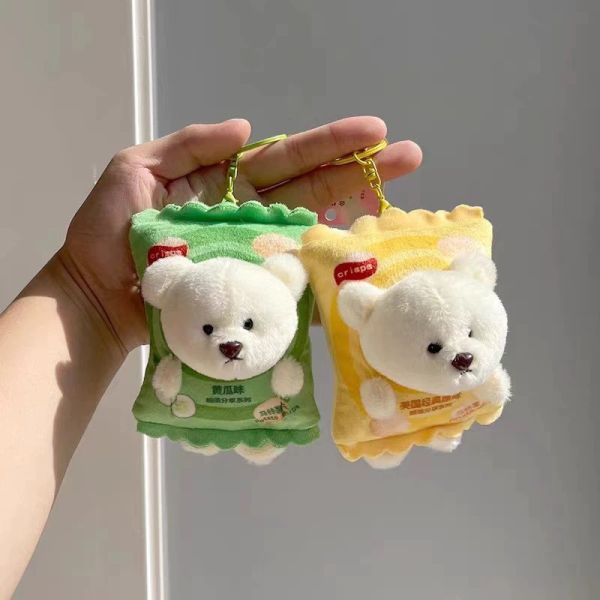 【現貨】毛絨薯片熊熊掛件 