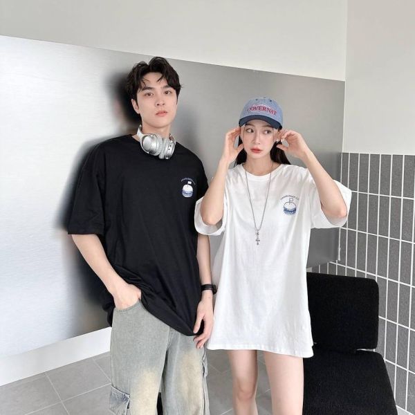 【現貨】漢堡分解印花短Tee 