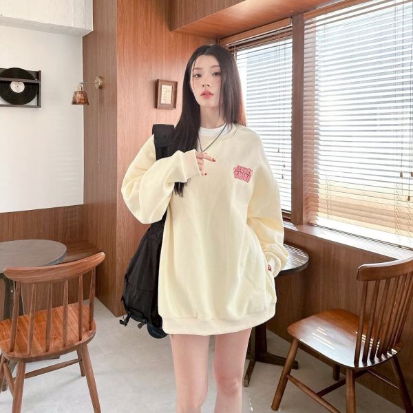 CONE SHIVA插畫感柴犬印花刷毛大學Tee 