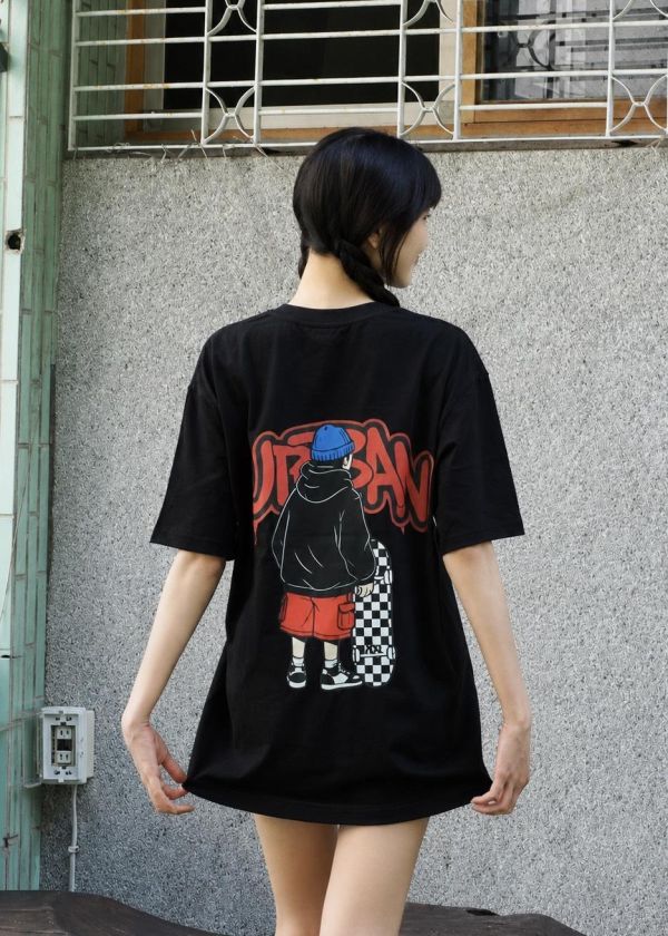 【現貨】滑板男孩印花短Tee 