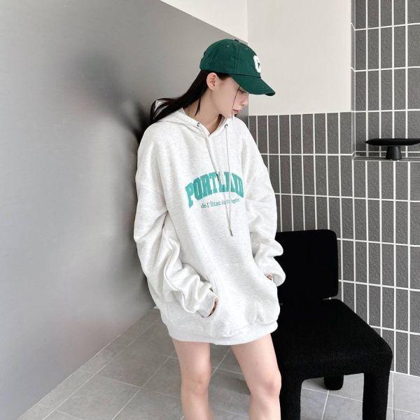 PORTLAND刺繡刷毛帽Tee 