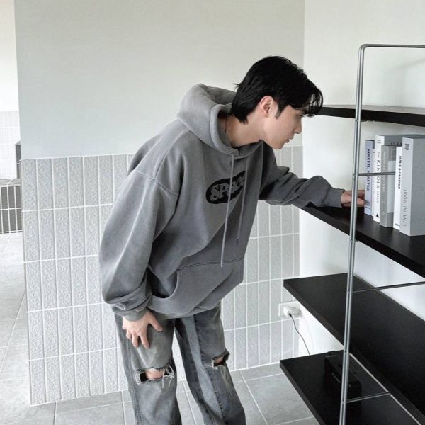 SPACE刺繡圓標水洗帽Tee 