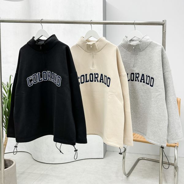 刺繡COLORADO立領長Tee 