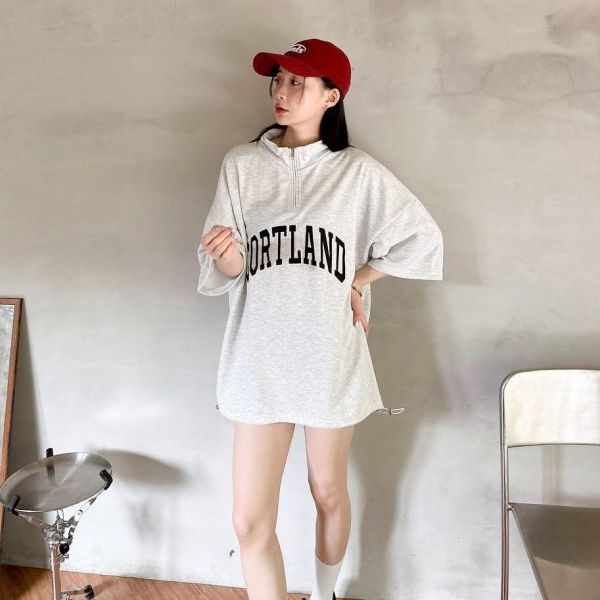 CORTLAND立領刺繡休閒衛衣 