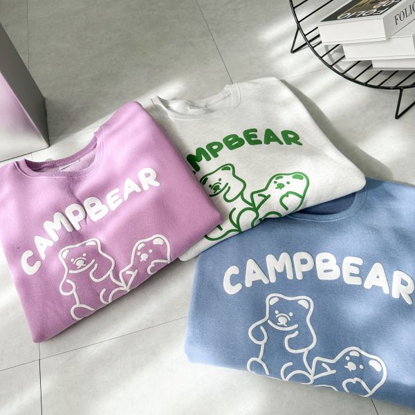 發泡CAMPBEAR熊刷毛大學Tee 