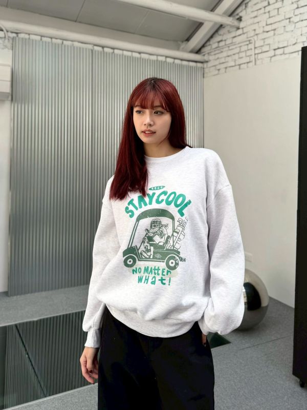 STAYCOOL 插圖刷毛大學Tee 