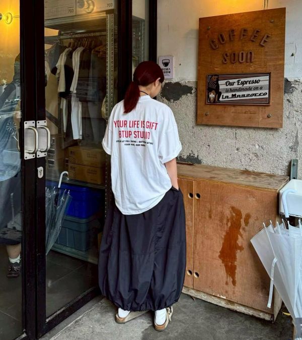 【現貨】 日系少年感休閒寬鬆短Tee 