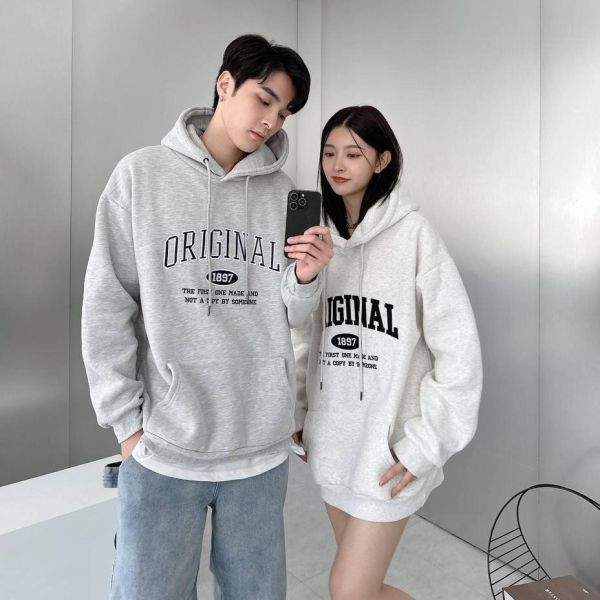 電繡ORIGINAL美式刷毛帽Tee 