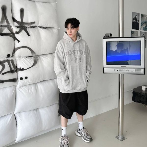 BOSTON勾毛刷毛帽Tee 