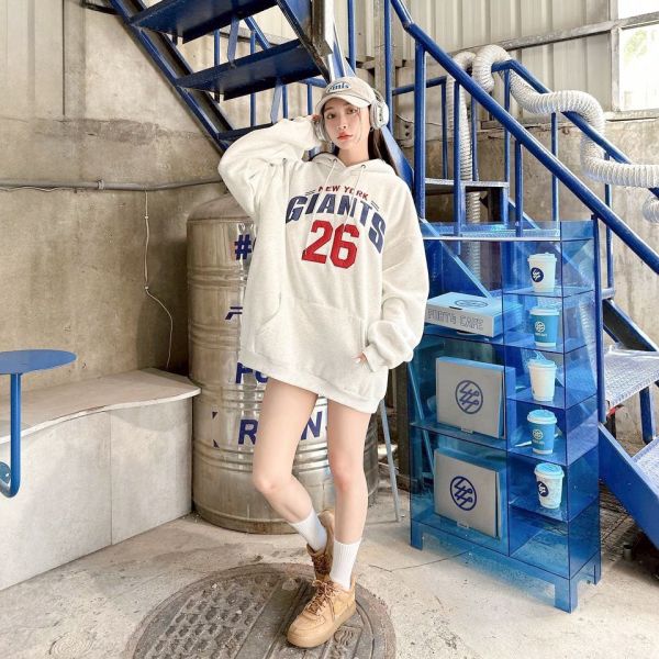 GIANTS 26刺繡刷毛帽Tee 