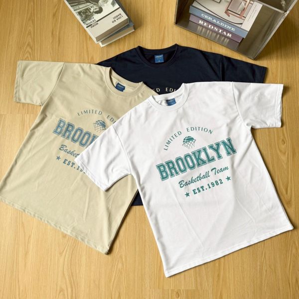 Brooklyn 籃球框印花短Tee 
