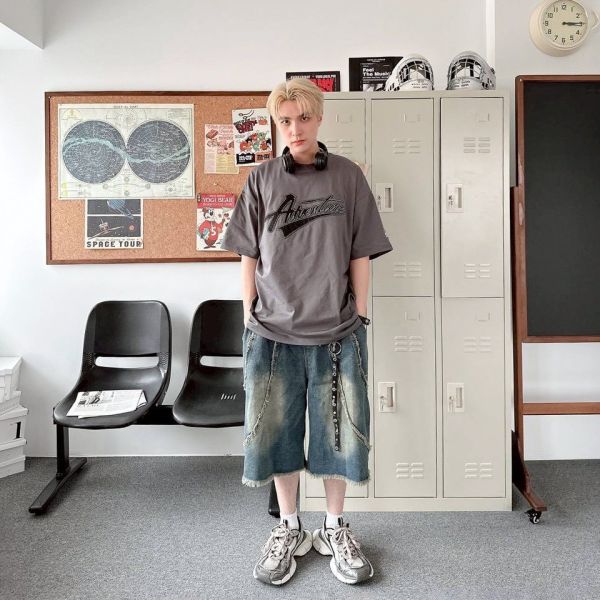 【SORONA®現貨】美式撞色車線貼布涼感Tee 