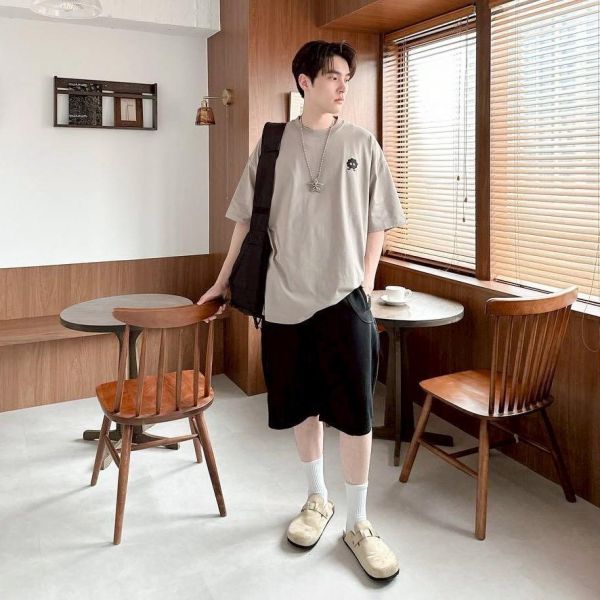 【SORONA®】煤炭球刺繡涼感短Tee 