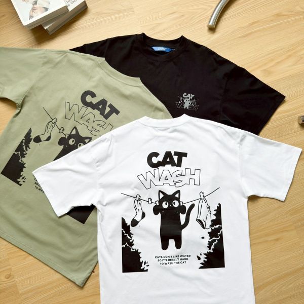 【SORONA®現貨】CAT WASH曬衣貓咪涼感Tee 