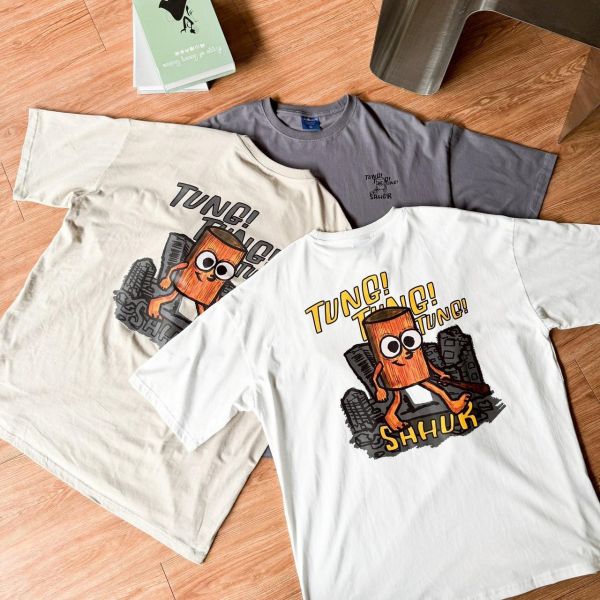 【現貨】TUNG TUNG TUNG SAHUR木頭人短Tee 