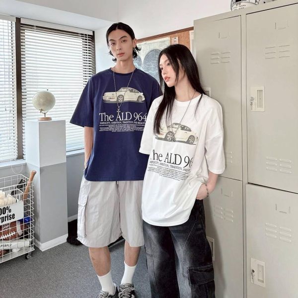 【現貨】The ALD 964復古跑車印花短Tee 