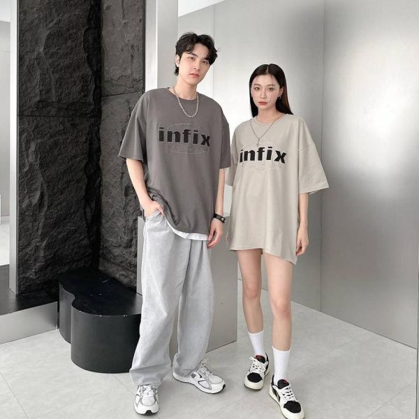 【現貨】infix刺繡水洗感短Tee 