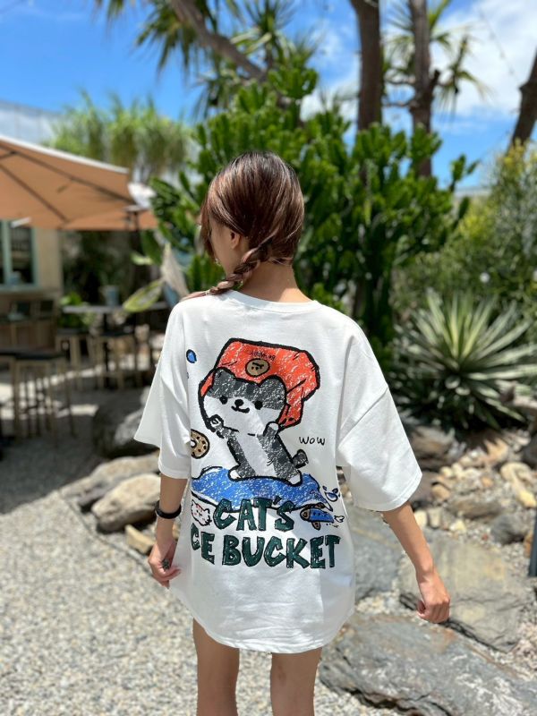【現貨+預購】CATS ICE BUCKET插畫冰桶貓咪Tee 