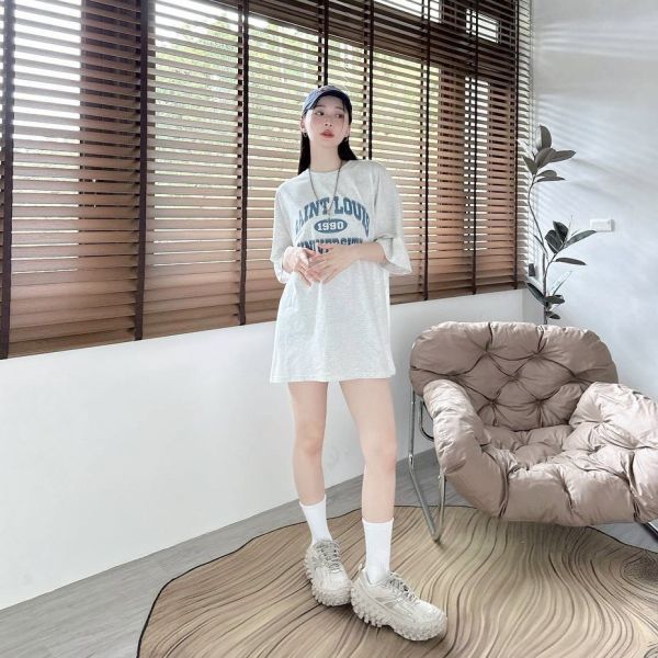 SAINT LOUIS 波點文字Tee 