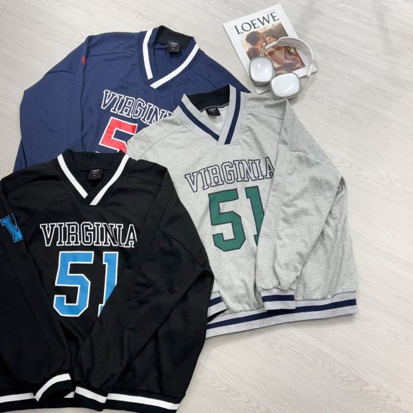 VIRGINIA 51V領撞色棒球大學Tee 