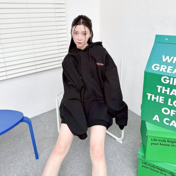 RESTDING恐龍塗鴉刷毛帽Tee 