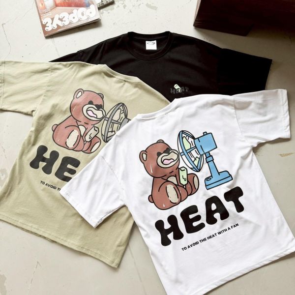 【現貨】HEAT電扇小熊短Tee 