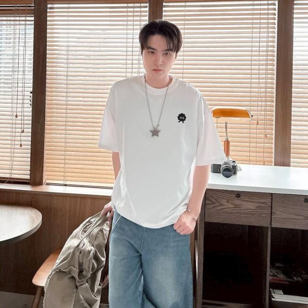 【SORONA®】煤炭球刺繡涼感短Tee 