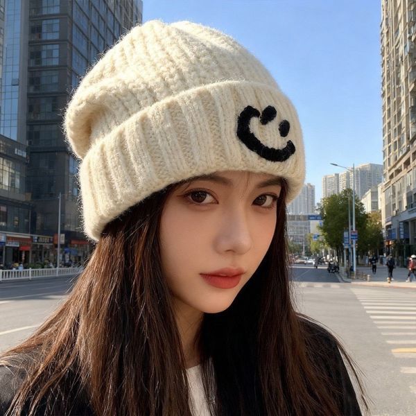 【冬季必備!!修臉型神器】笑臉毛帽 