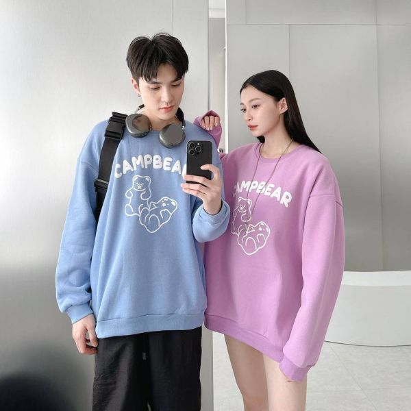 發泡CAMPBEAR熊刷毛大學Tee 