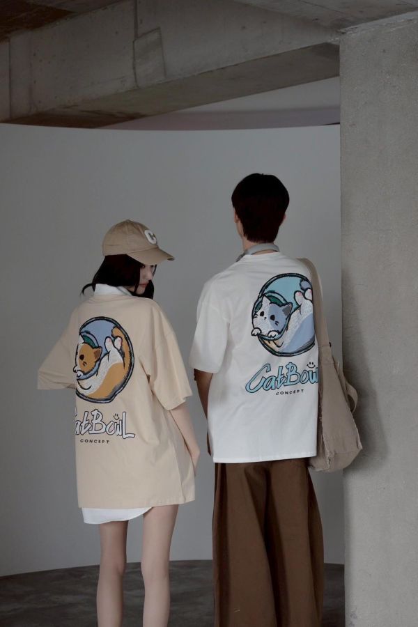 【現貨】CAT BOWL貓咪水缸印花短Tee 