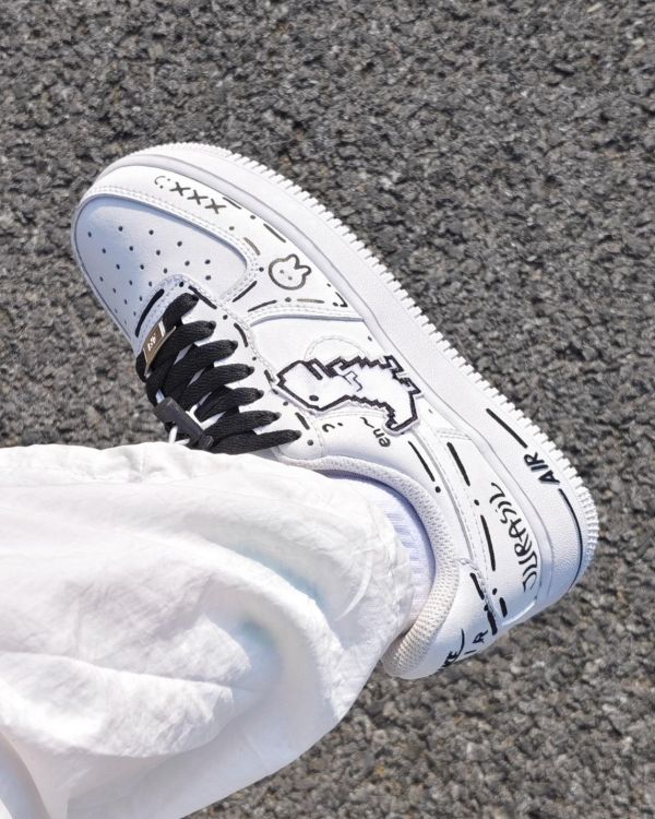 【訂製款】Nike Air Force 1 恐龍電玩 