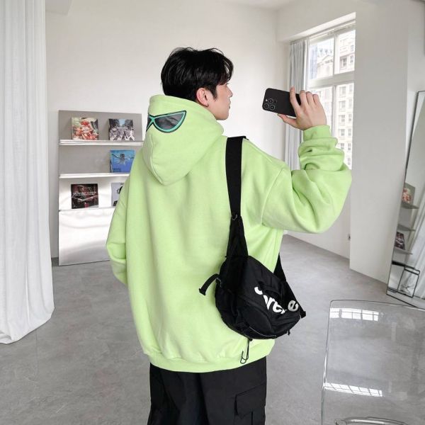 【現貨】 飛天小女警印花刷毛帽Tee 