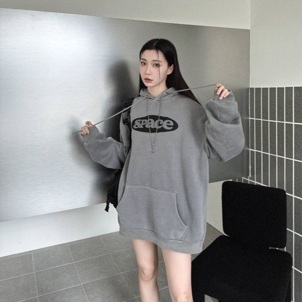 SPACE刺繡圓標水洗帽Tee 