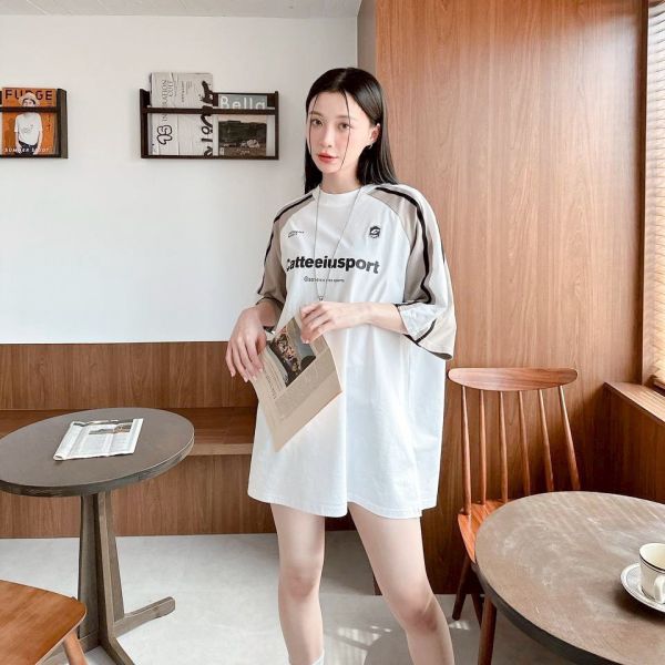 【SORONA®現貨】賽車風拼接涼感Tee 