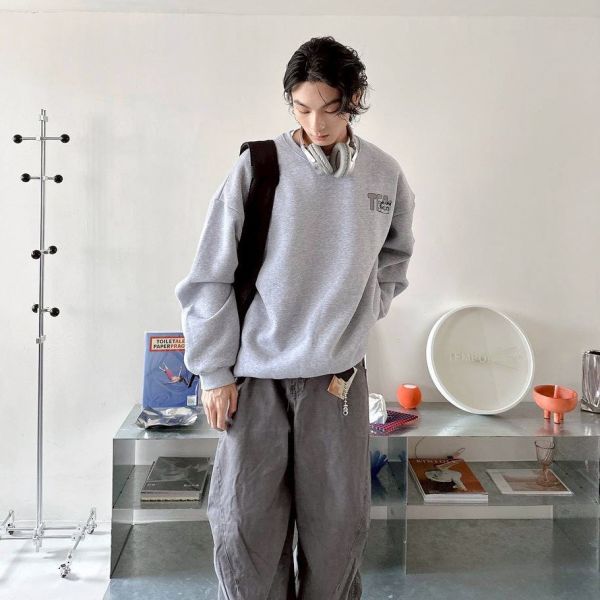 TEA  MUG咖啡杯大叔刷毛大學Tee 