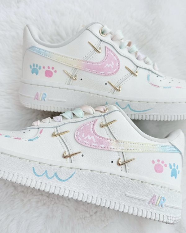 【訂製款】Nike Air Force1 彩虹蛋糕 - 女款 