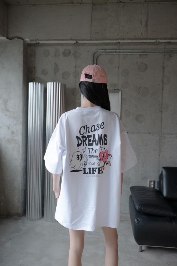 【現貨】Chase幽靈愛心印花短Tee 