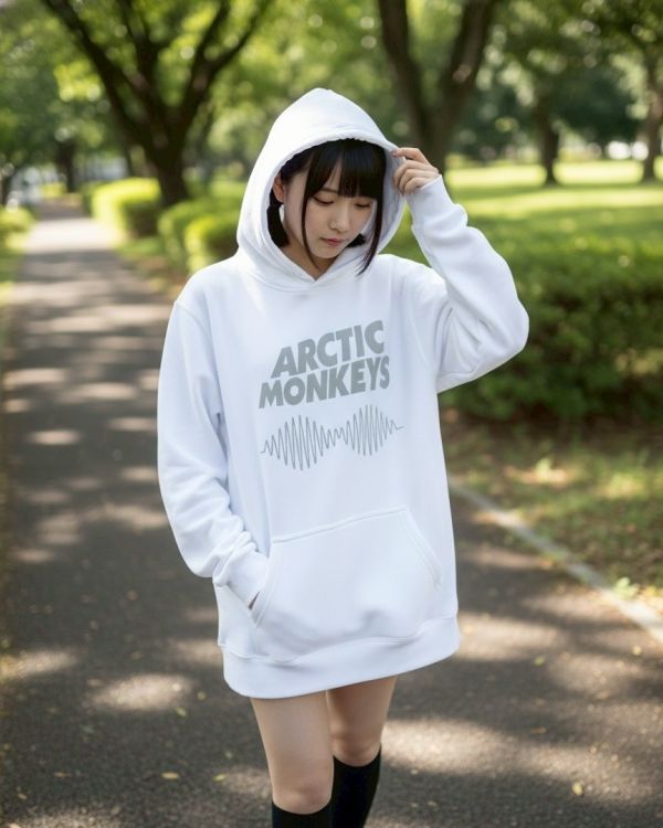 【現貨】搖滾電音刷毛帽Tee 