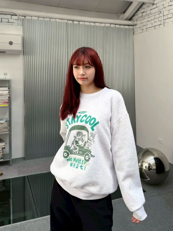 STAYCOOL 插圖刷毛大學Tee 